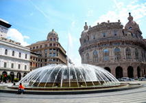 Photo die Piazza de Ferrari in Genua